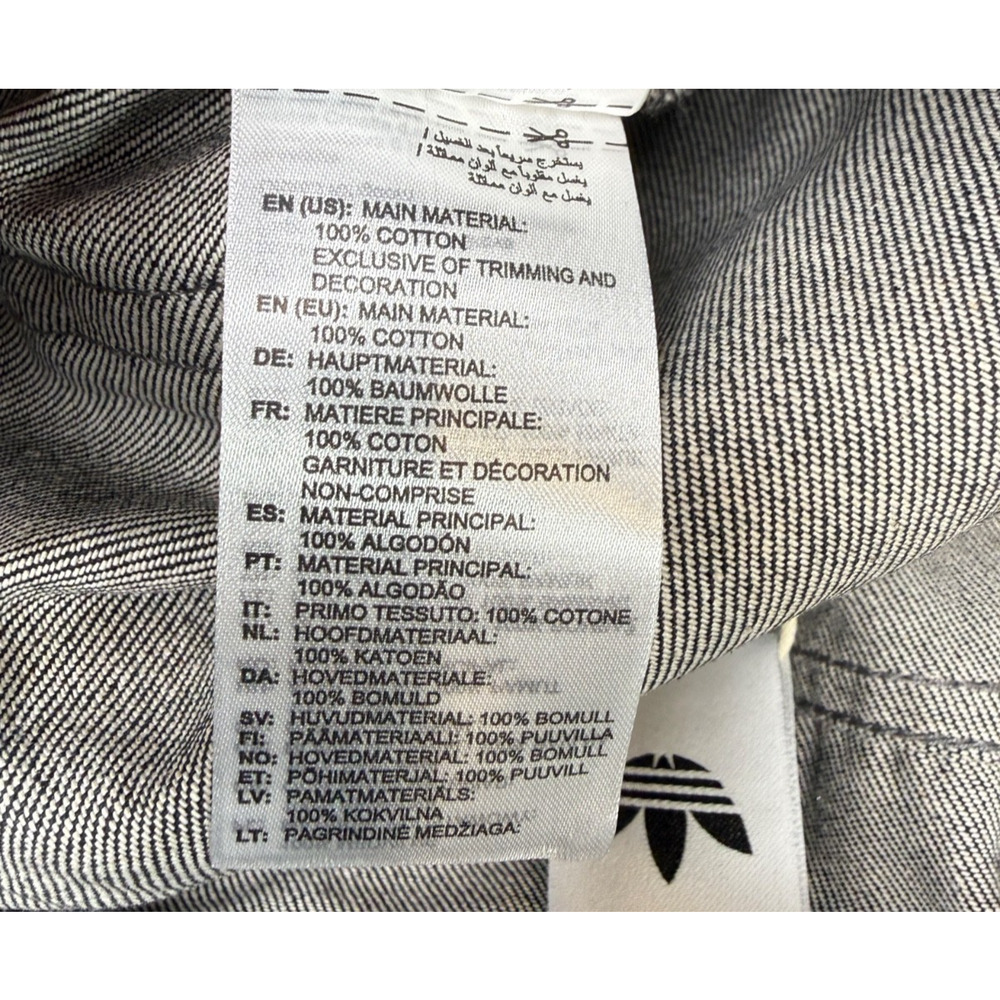 Adidas Originals Firebird Silver Jorts Denim Bermuda Shorts Womens 10 KD2930 NWT - Picture 8 of 9